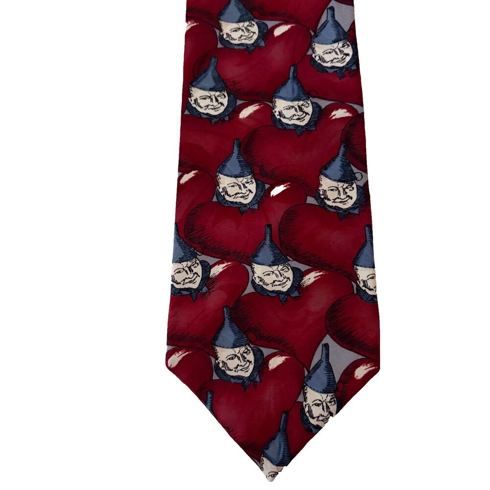 Vintage Wizard of Oz Tin Man Neck Tie American Film Classics Silk